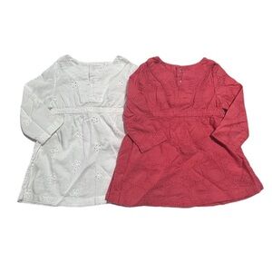 Circo crochet/eyelet lace dress bundle 12m